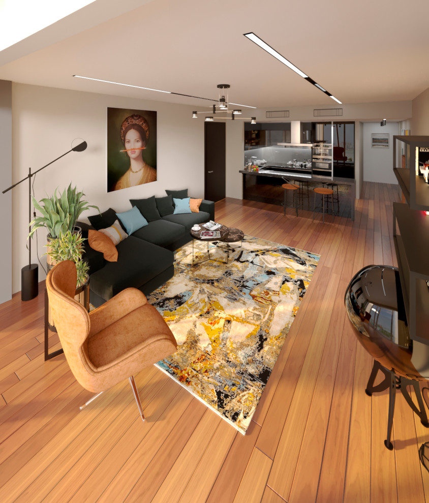 Башня ОКО гостиная-кухня