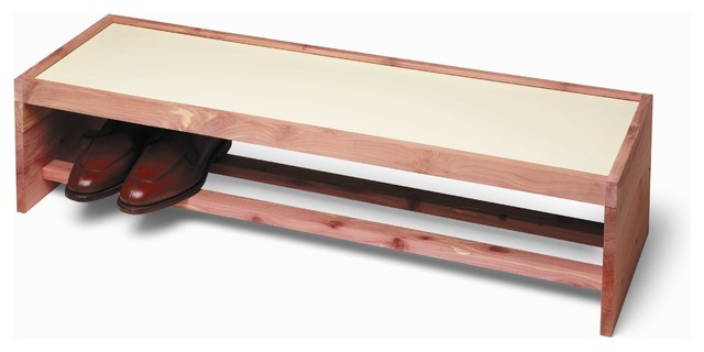 Cedar Shoe Organizer Topper Contemporary Shoe Storage By Ergode