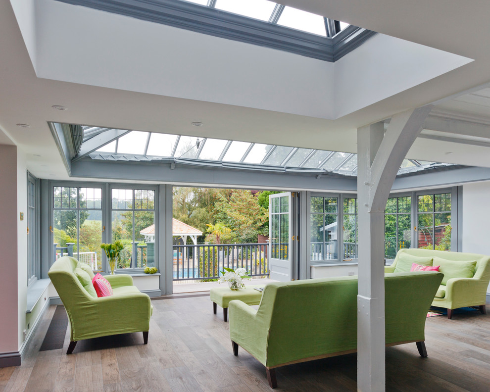 Contemporary sunroom in Other.