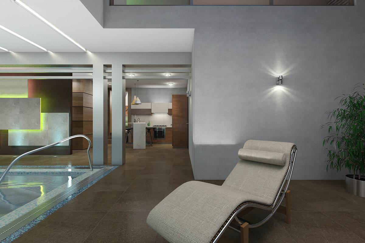 Бассейн загородного поместья