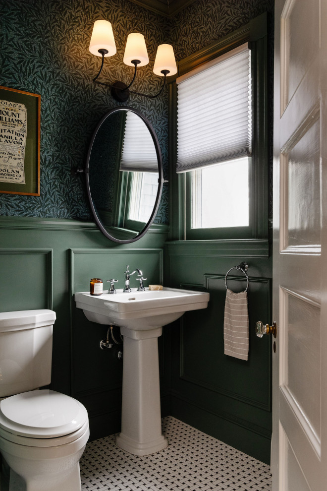 Revamped Victorian in Wakefield - Victorian - Powder Room - Boston - by ...