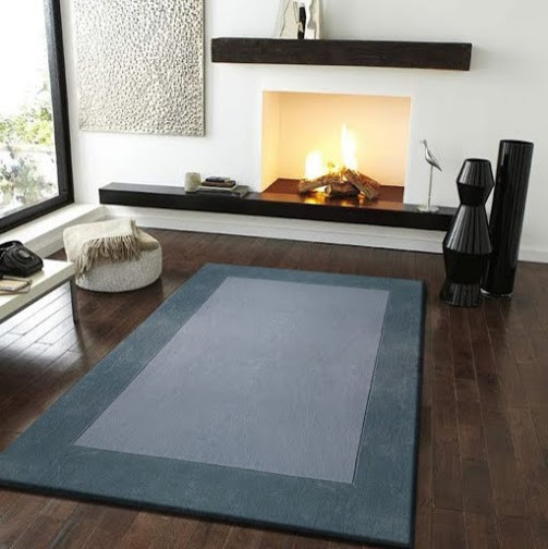 5'x7' Solid Gray Formal Living Room Area Rug, Hand-Tufted
