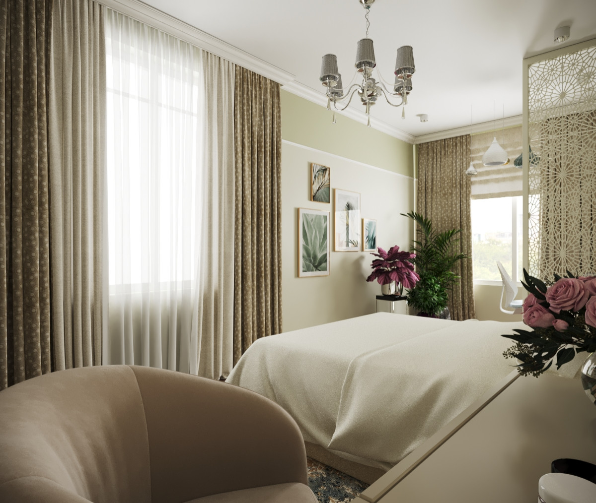 Дизайн проект для молодой семьи в ЖК Уфимский Кремль