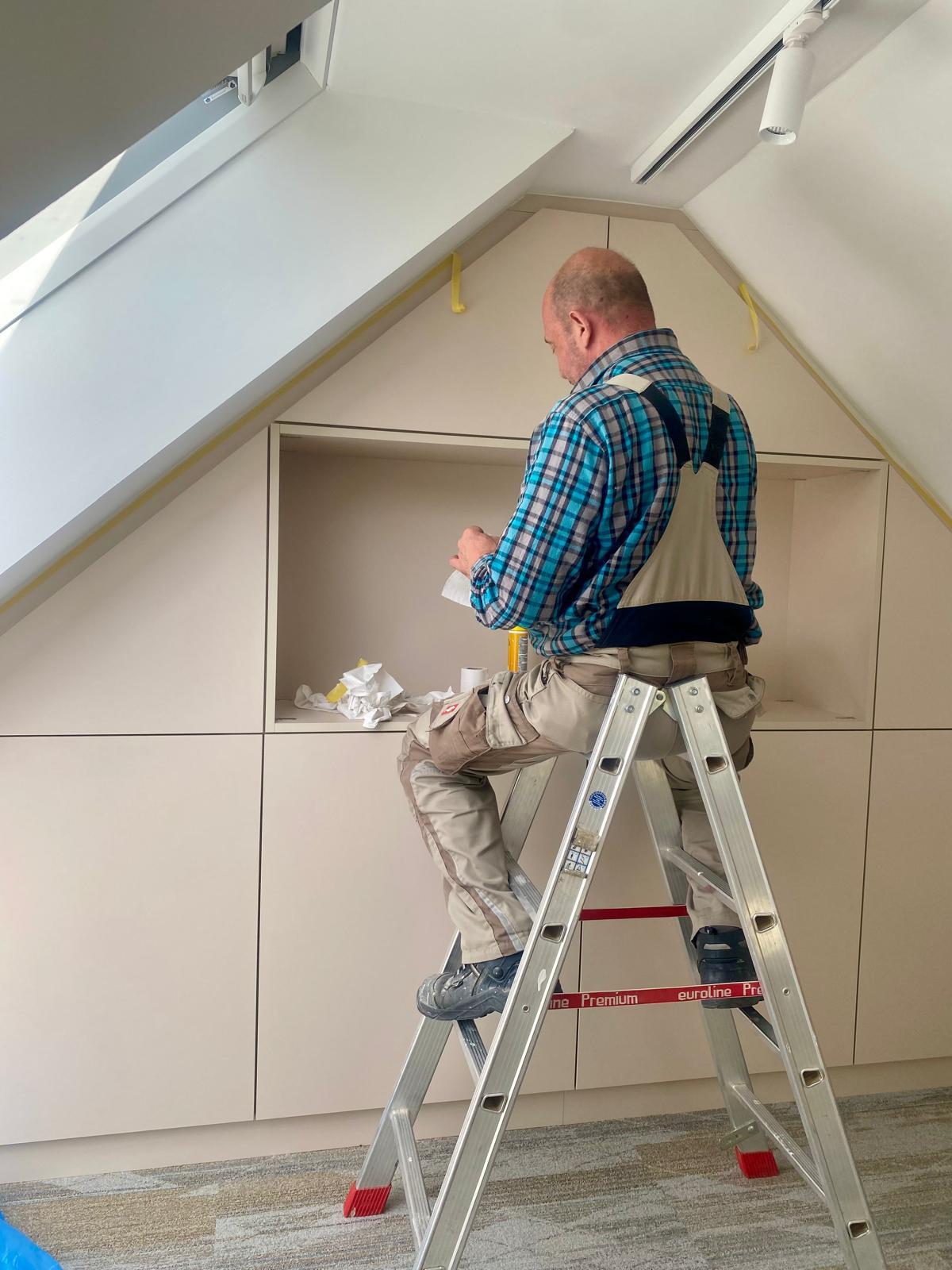 Dachumbau mit Wendeltreppe