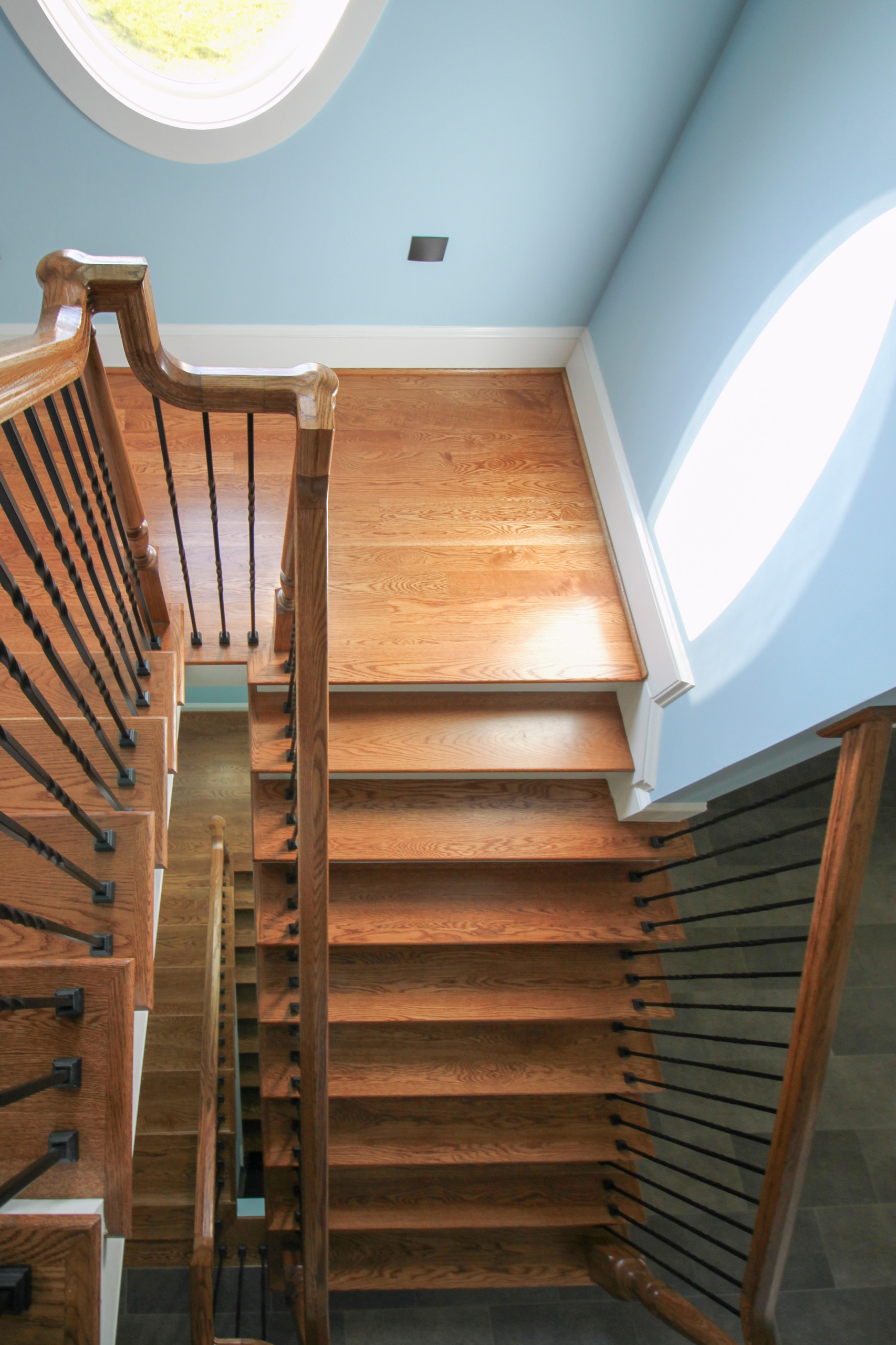 16_Spiral White Oak Treads to Fabulous Home Observatory, Fairfax VA 22032