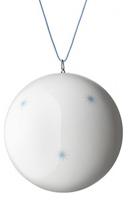 Anne Black Xmas Ball Ornament, Light Blue, Large