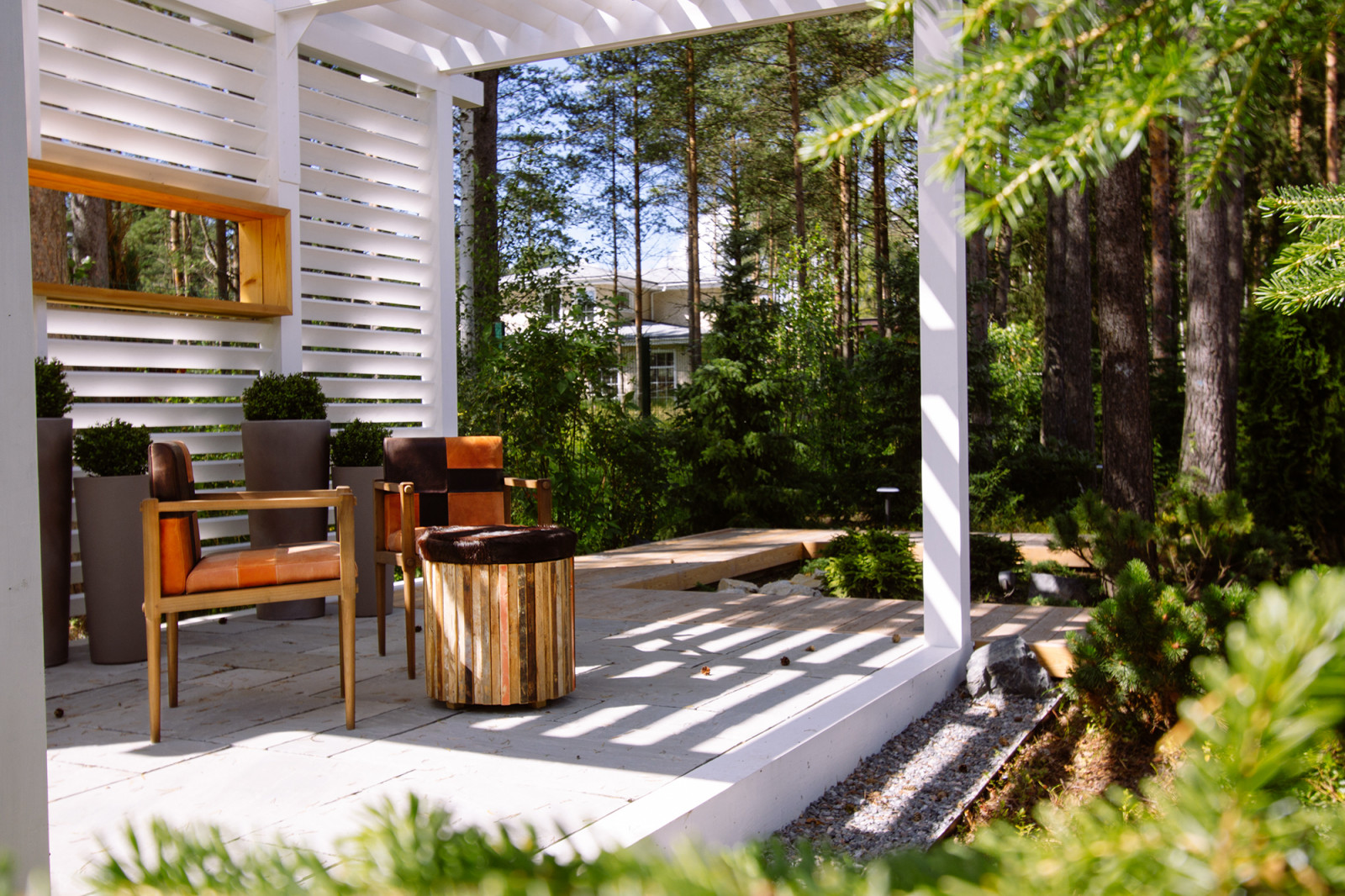 Сад в ''Охтинском парке''.