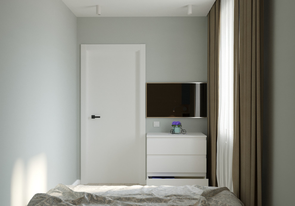 Частный дом «серые оттенки минимализма с современной классикой»