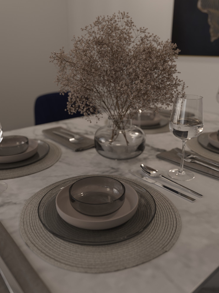 Кухня и гостиная в трешке