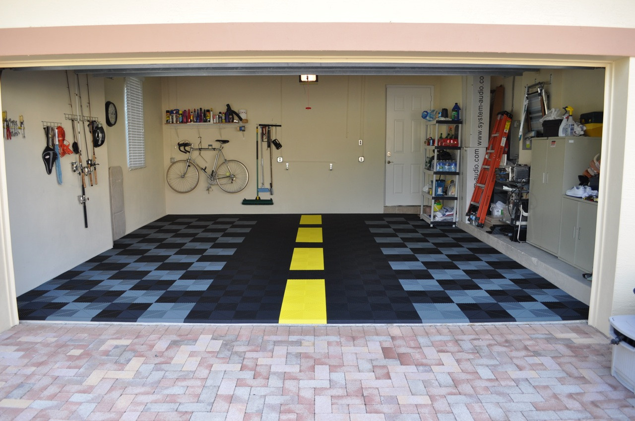 Custom Garage Storage and Flooring