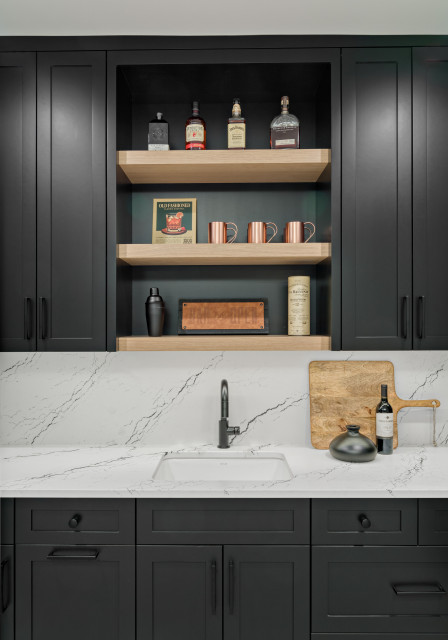 Chaska Basement contemporain-bar-de-salon