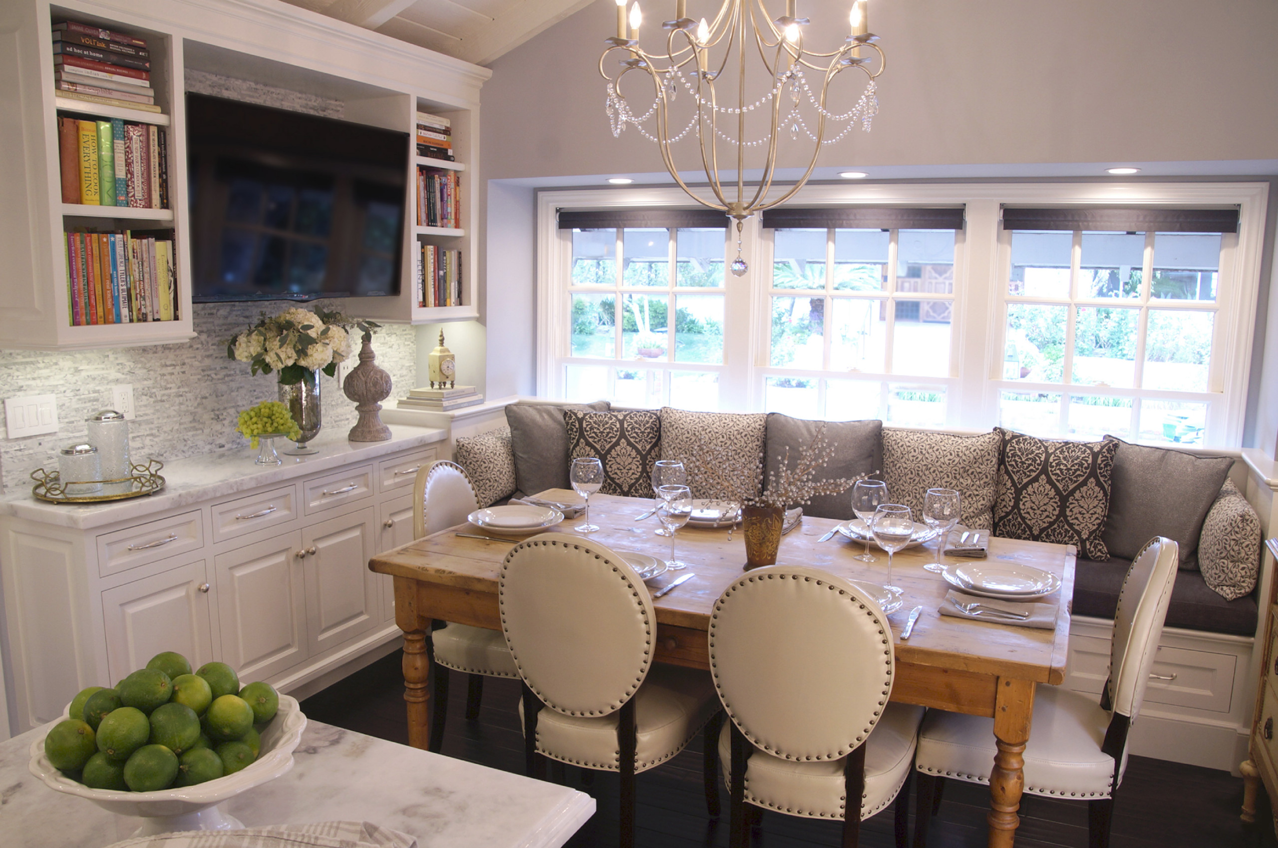 Kitchen Cabinetry and banquette