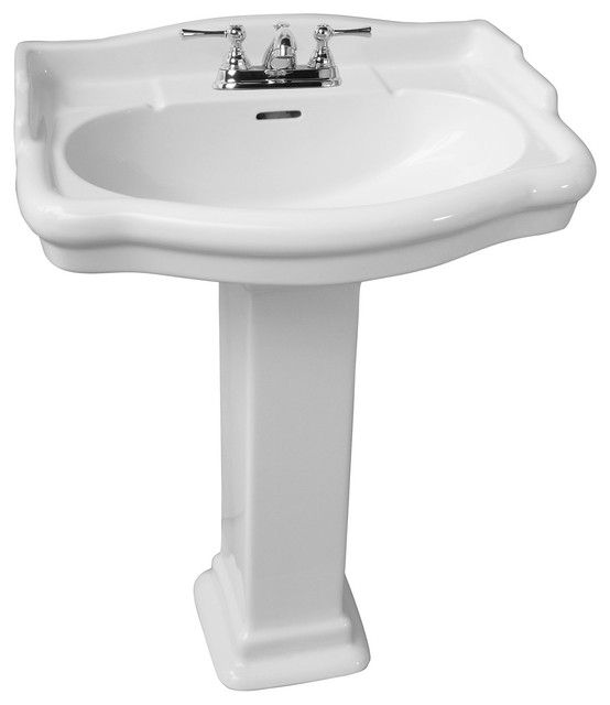 Stanford 550 Pedestal Lavatory Traditional Bathroom Sinks by