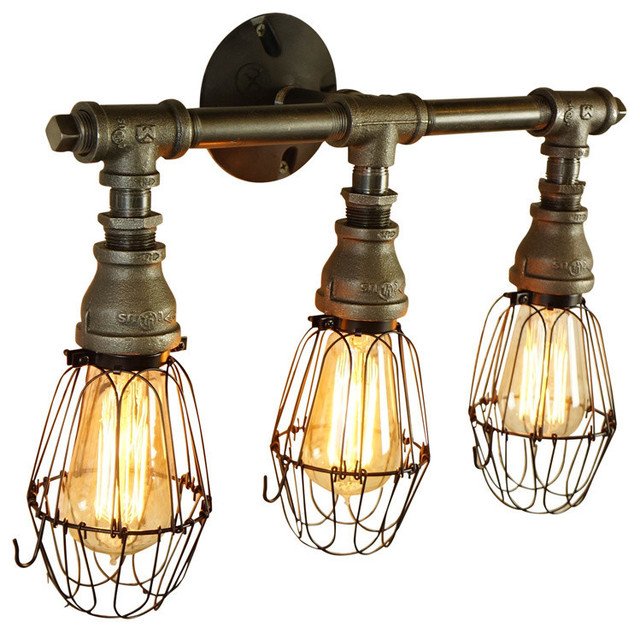 Vintage Style 3-Bulb Vanity Light