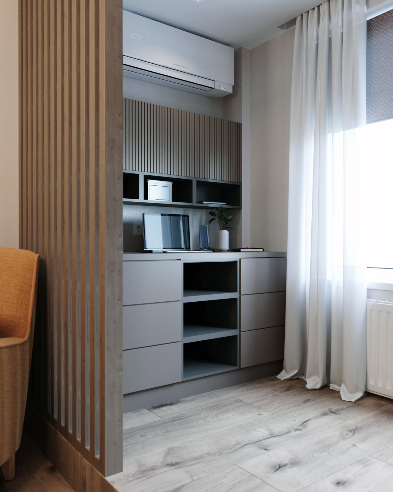 Квартира на Перервинском бульваре (85,25 м2) - СПОНТАННОСТЬ