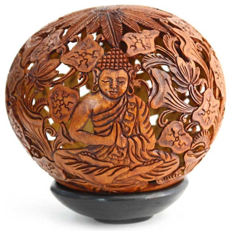 Buddha Coconut Shell Sculpture