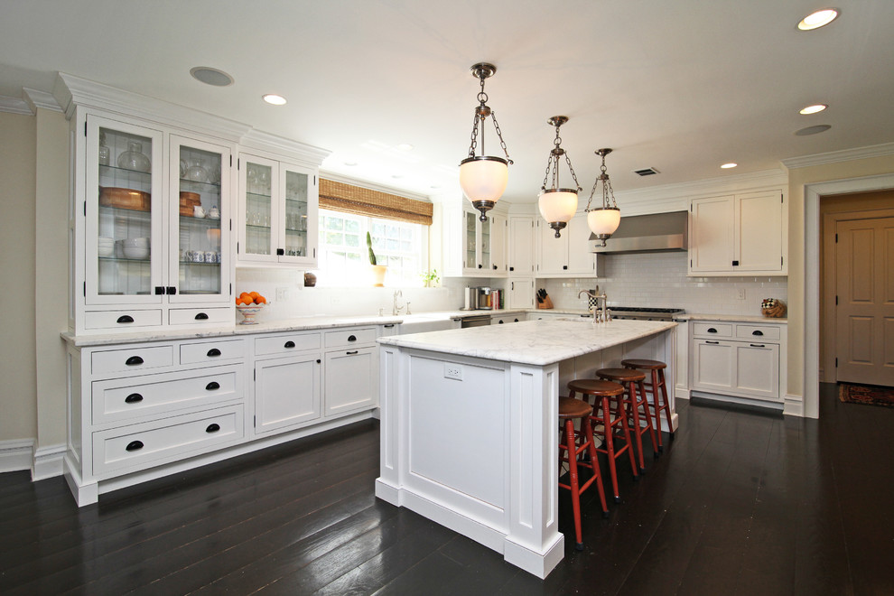 Photo of a traditional kitchen in Newark with stainless steel appliances.
