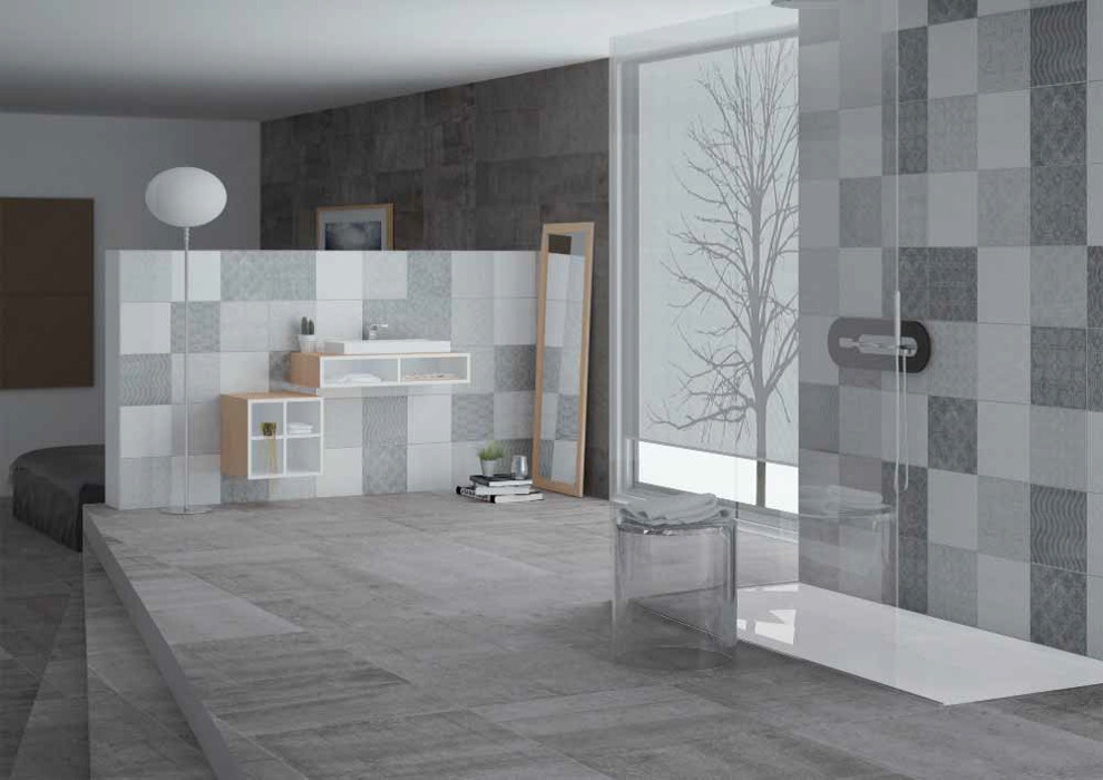 Example of a transitional home design design in New York