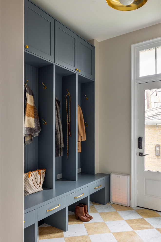 Inspiration for a transitional entryway remodel in Chicago