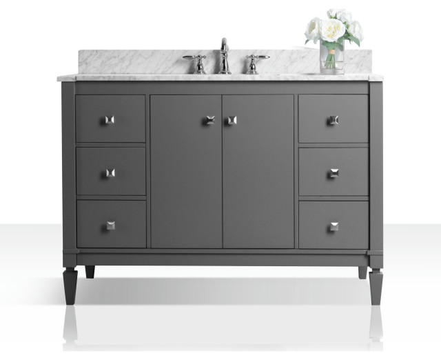 Kayleigh 48" Bath Vanity Set, Sapphire Gray - Transitional - Bathroom ...
