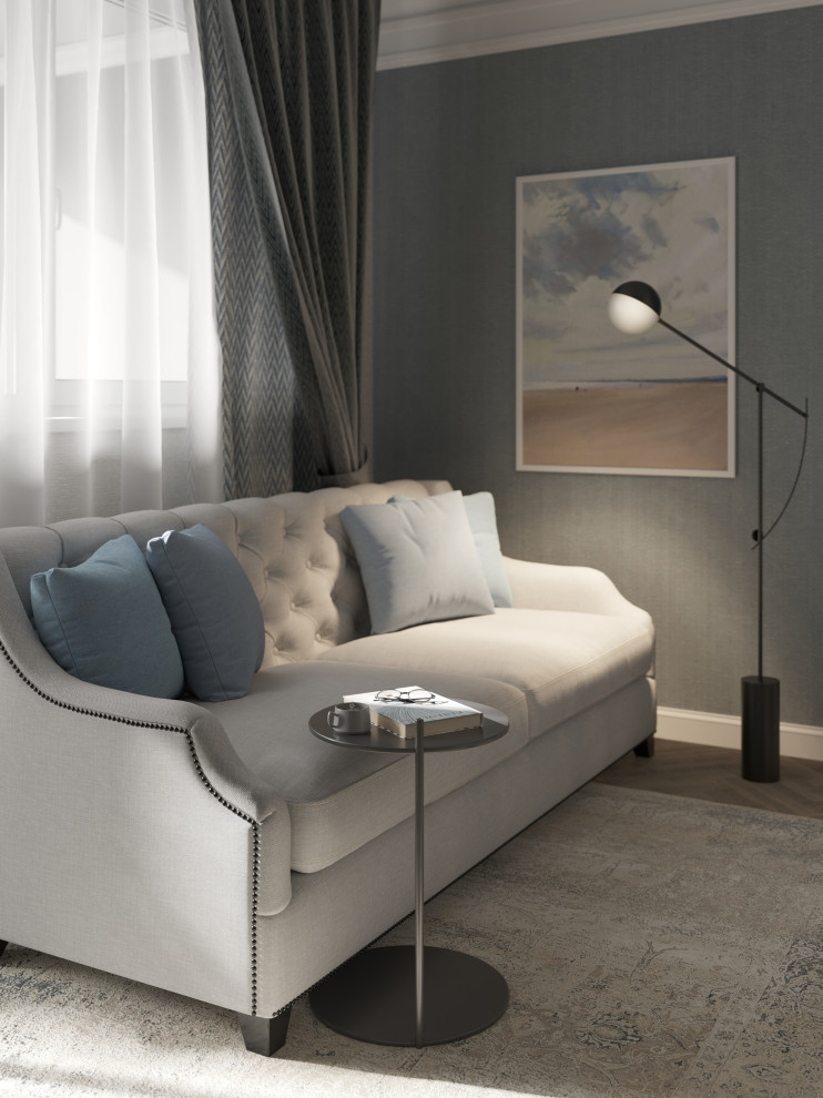 Проект кухни-гостиной 32 кв.м.