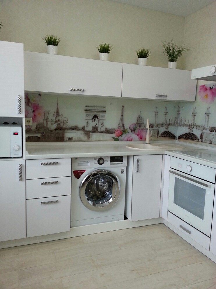 Кухонный фартук из закаленного стекла с фотопечатью "Прованс"