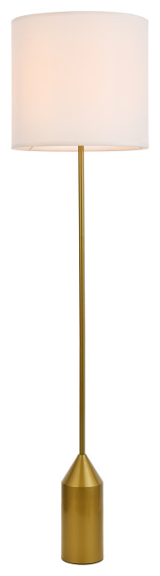 Ievan Floor Lamp, Brass