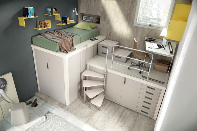Space Saving Solutions contemporaneo-dormitorio
