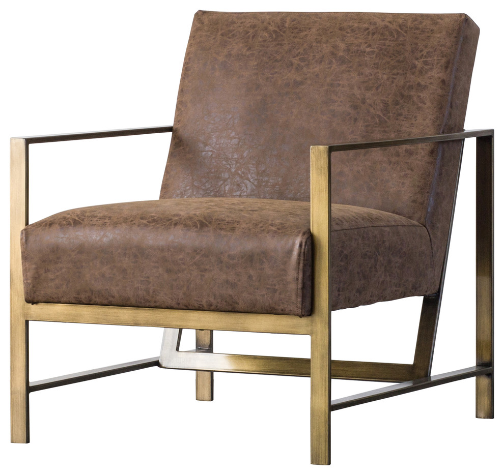 Francis PU Accent Arm Chair Contemporary Armchairs And Accent Chairs by New Pacific Direct