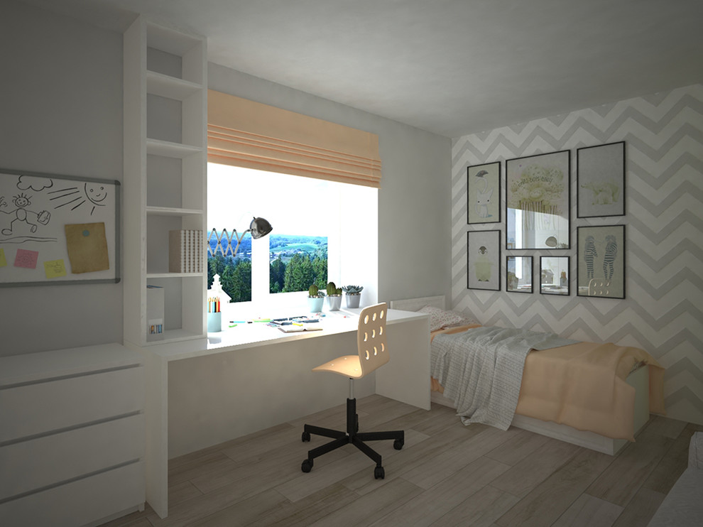 Самара, ул. Гая. Дизайн-проект квартиры для семьи с двумя детьми.