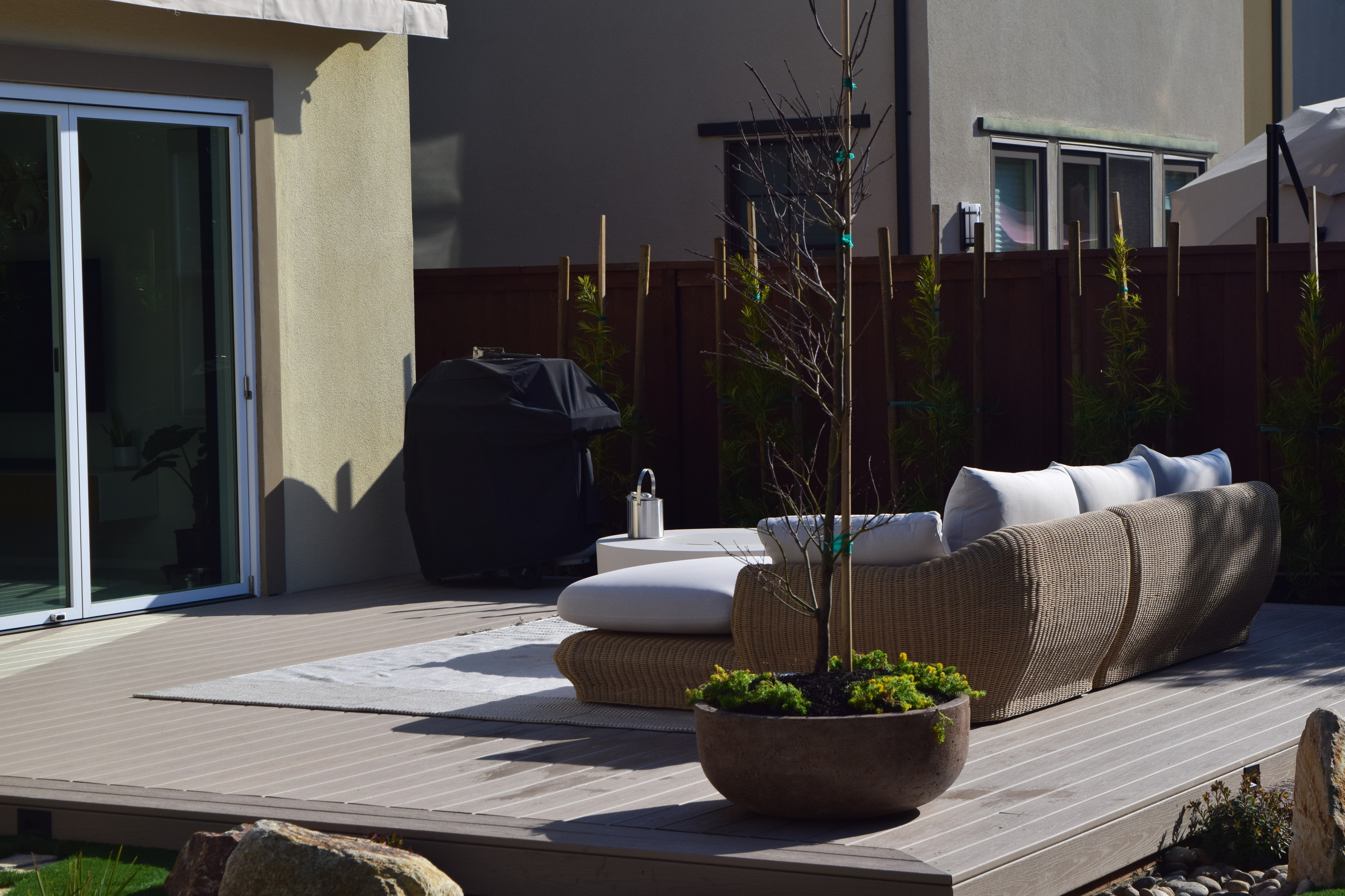 Modern Asian Inspired Backyard in Palo Alto