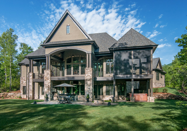 Rear Exterior of The Jasper Hill Plan #5020 by Donald Gardner Architects rustic-exterior Exterior Cleaners Jasper  Exterior Cleaners Jasper  Rear Exterior of The Jasper Hill Plan #5020 by Donald Gardner Architects rustic-exterior