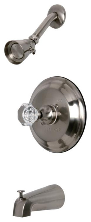 Kingston Brass Single Crystal Octagonal Knob Handle Tub, KB2638WCL