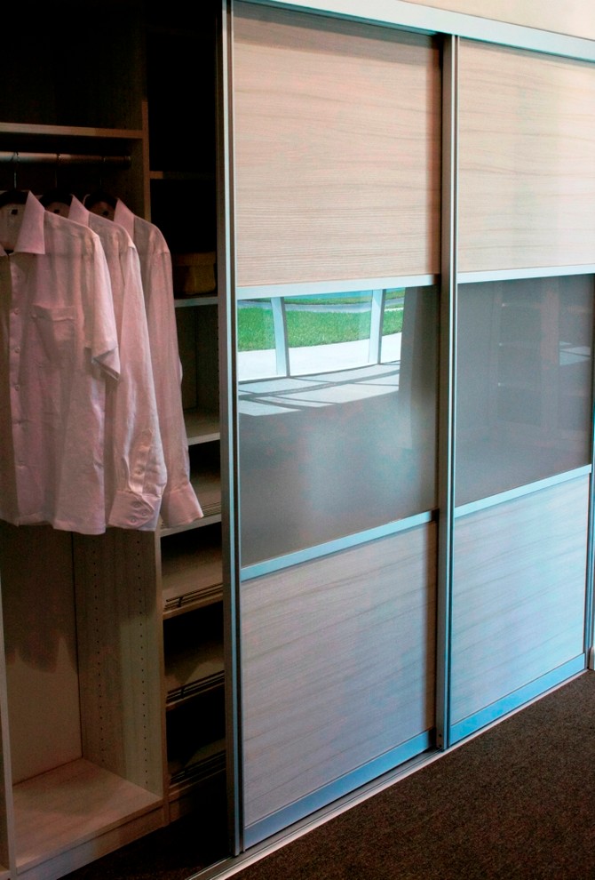 Photo of a modern storage and wardrobe in Miami.
