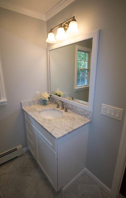 Small Master Bath transitional-bathroom