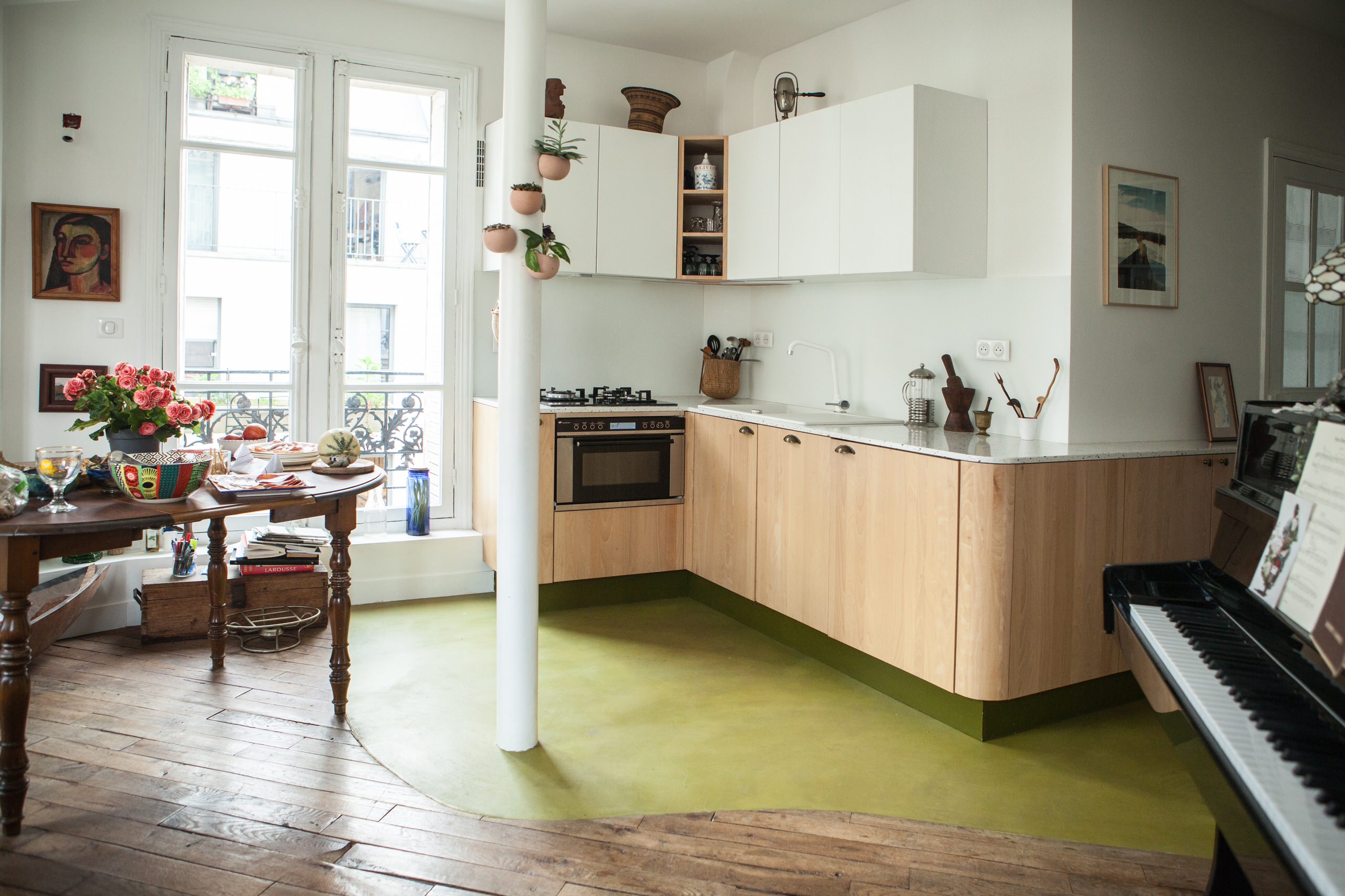 Rénovation totale d'un appartement alliant ancien et contemporain