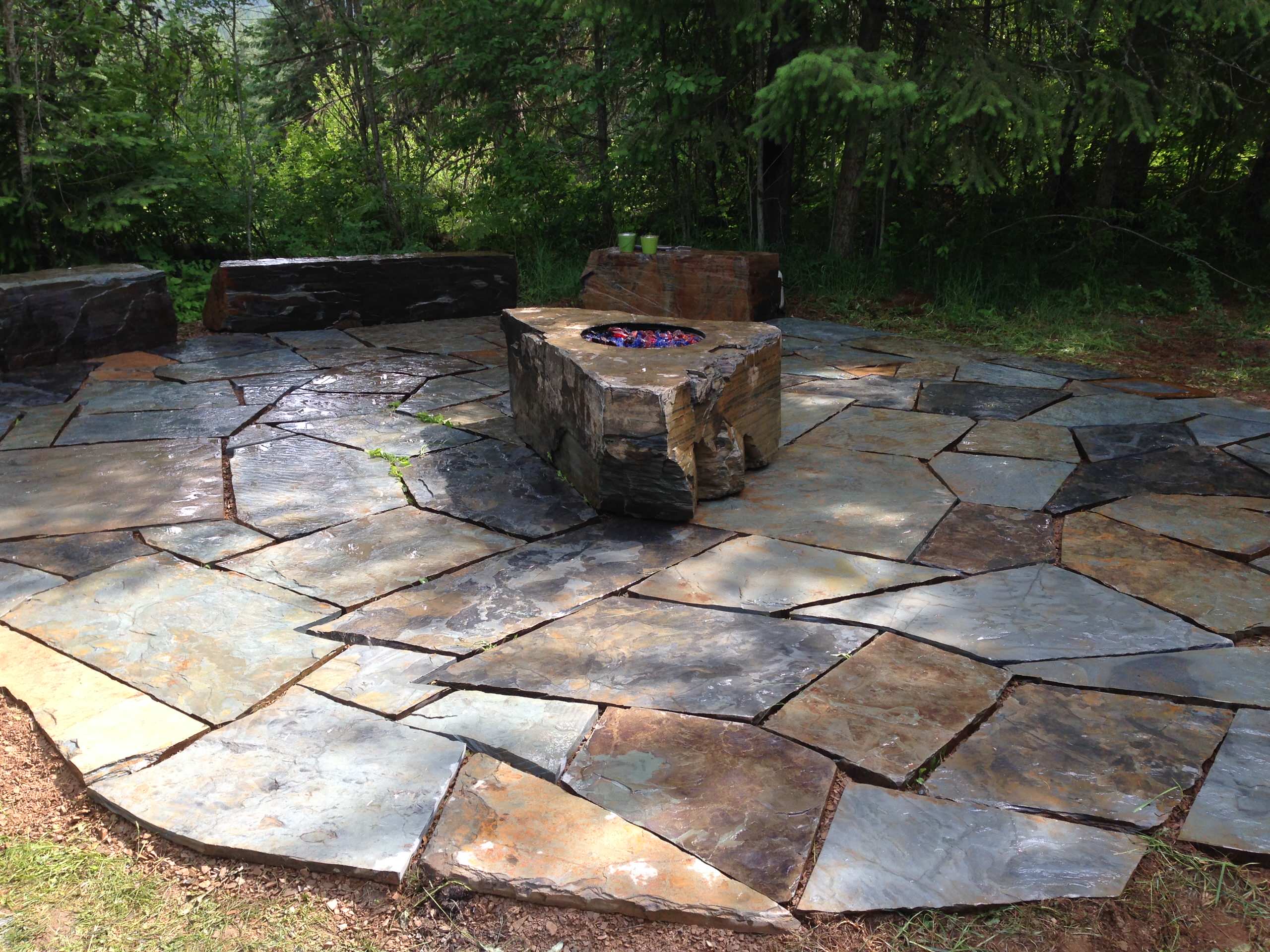 Back Patio w/ Fire Pit