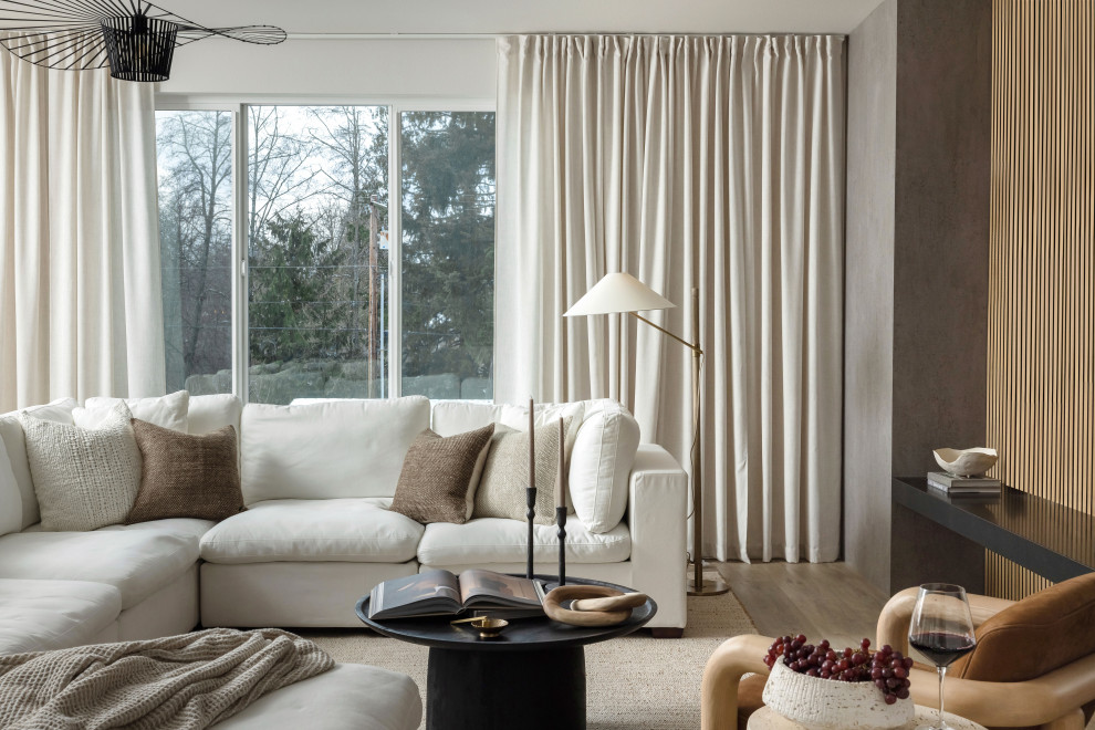 View of Earthy Tones Unfolded - Contemporary - Living Room - Seattle - by Mova ...