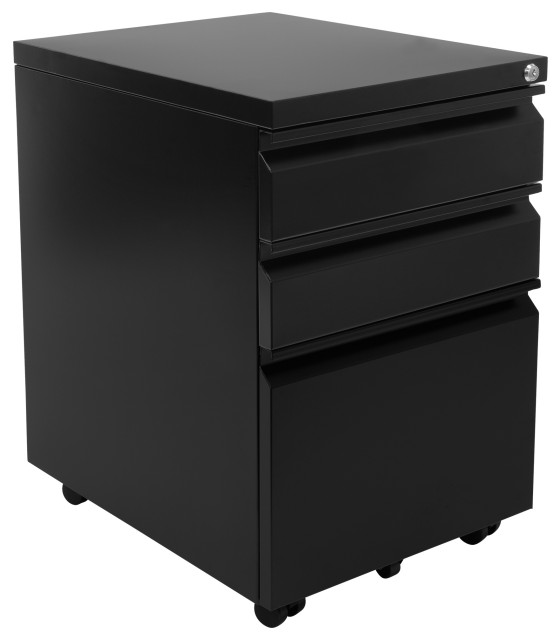 Mobile File Cabinet with 3 Drawers | Under Desk Storage by Mount-It ...