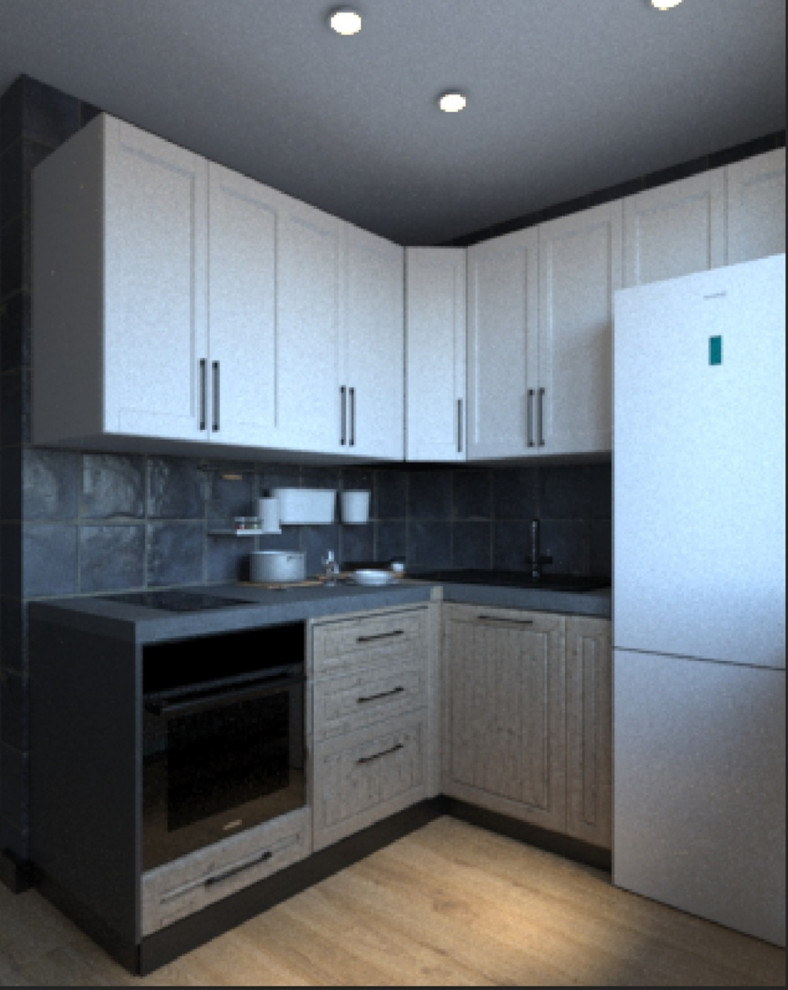 Кухня в стиле лофт для Холостяка