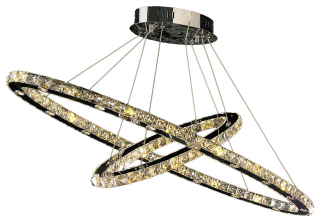 Galaxy 48 Light Led Crystal Orbit Chandelier Contemporary Galaxy 48 Light Led Crystal Orbit Chandelier