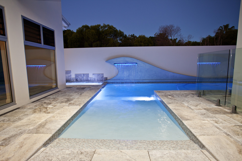 Photo of a beach style pool in Brisbane.