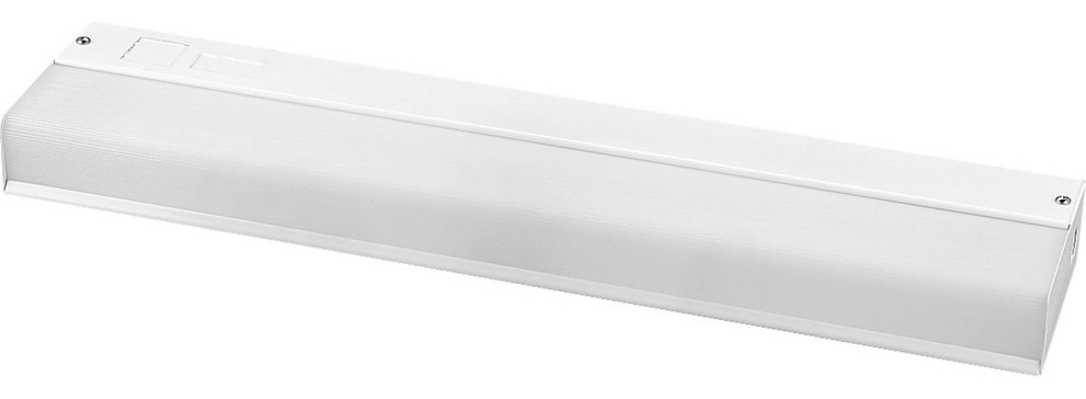 Progress Lighting 1-Light Undercabinet White Acrylic Diffuser, White