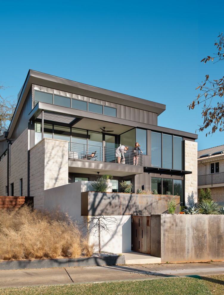 Inspiration for a modern exterior home remodel in Austin