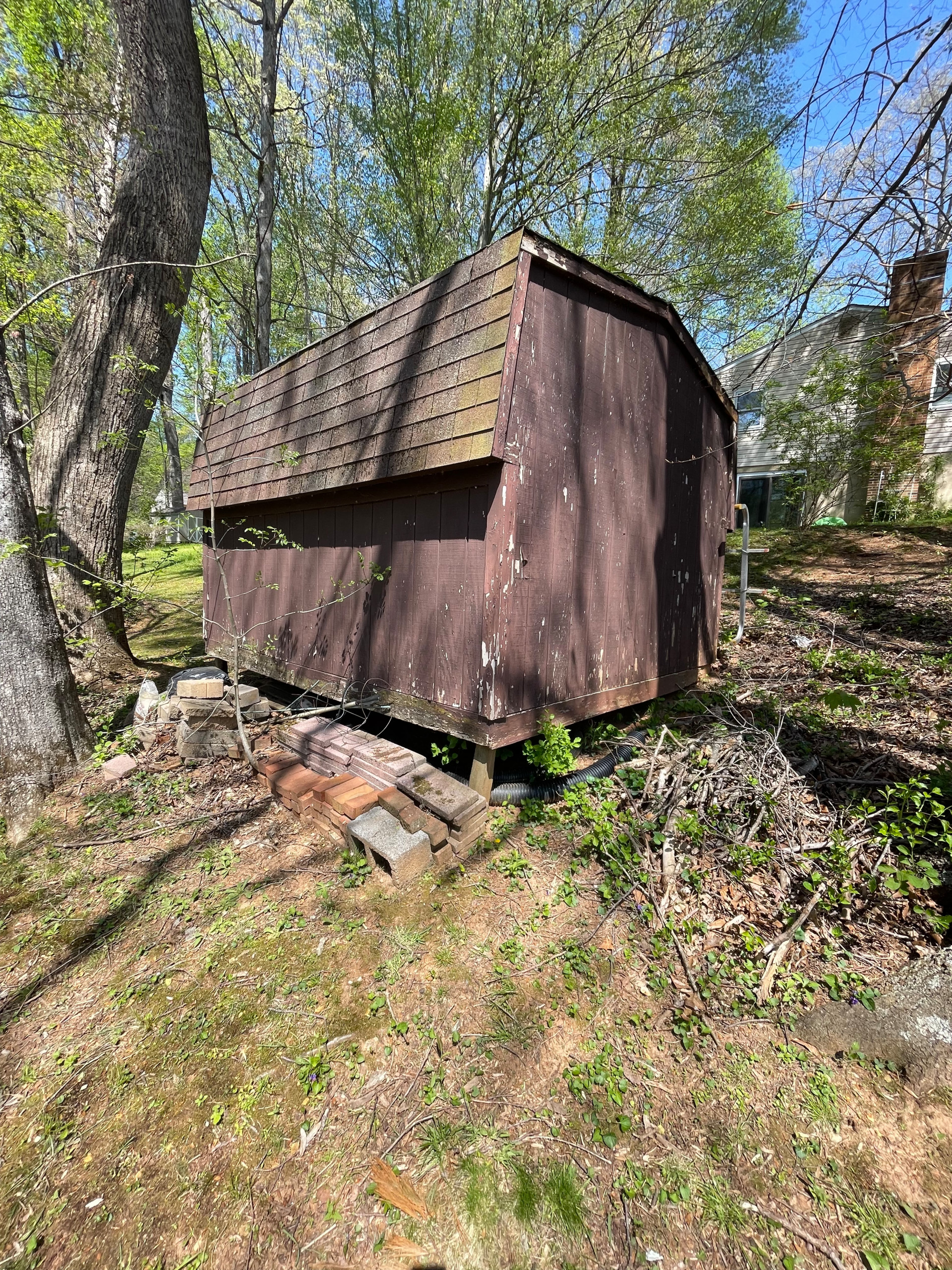 Storage shed remodeling