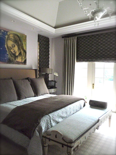 Eclectic bedroom photo in Chicago