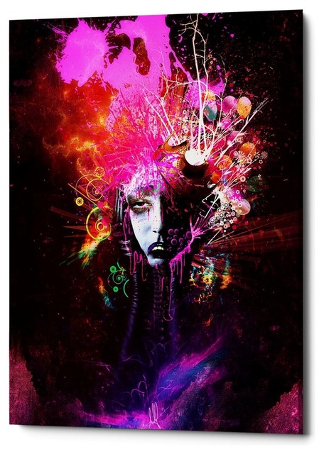 Cortesi Home Delirium by Mario Sanchez Nevado Giclee Canvas Wall Art 28 x 28 Green