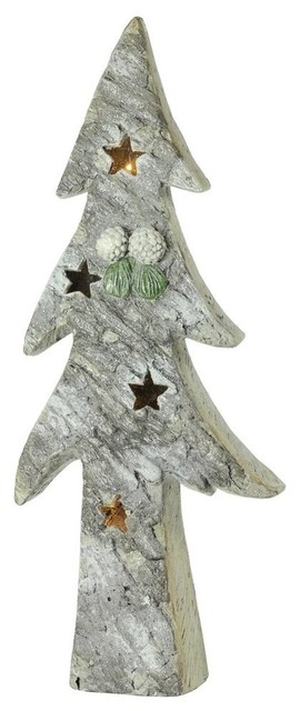30" LED Battery Operated Rustic Christmas Tree Decoration
