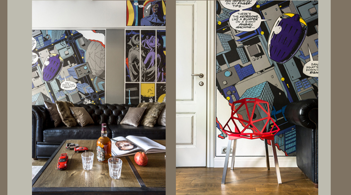 Комиксы на стенах