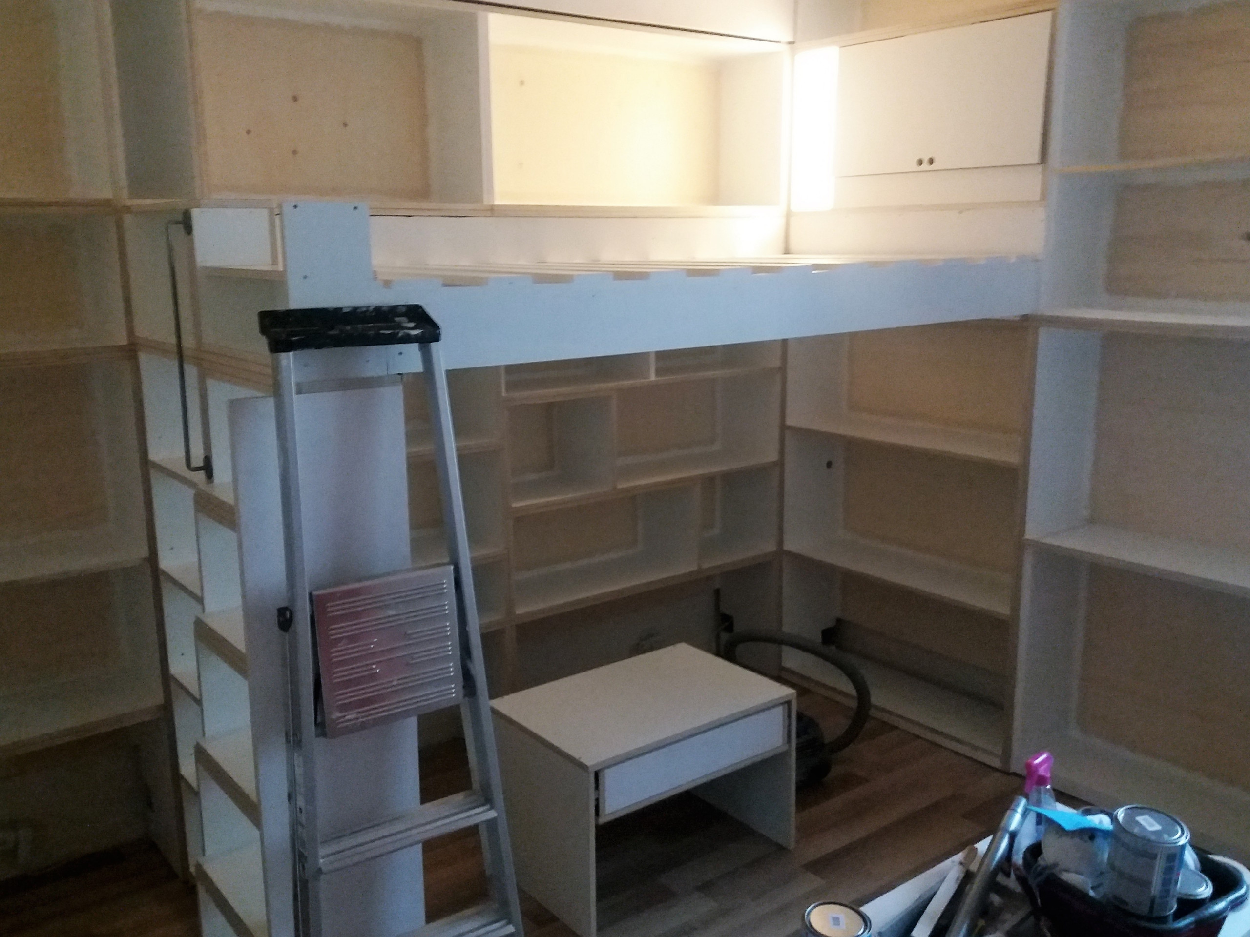 Le montage sur place